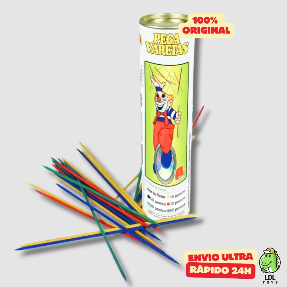 Jogo Pega Varetas Contém 28 Varetas Brinquedo Infantil Palitos Madeira - Algazarra em Oferta na Shopee