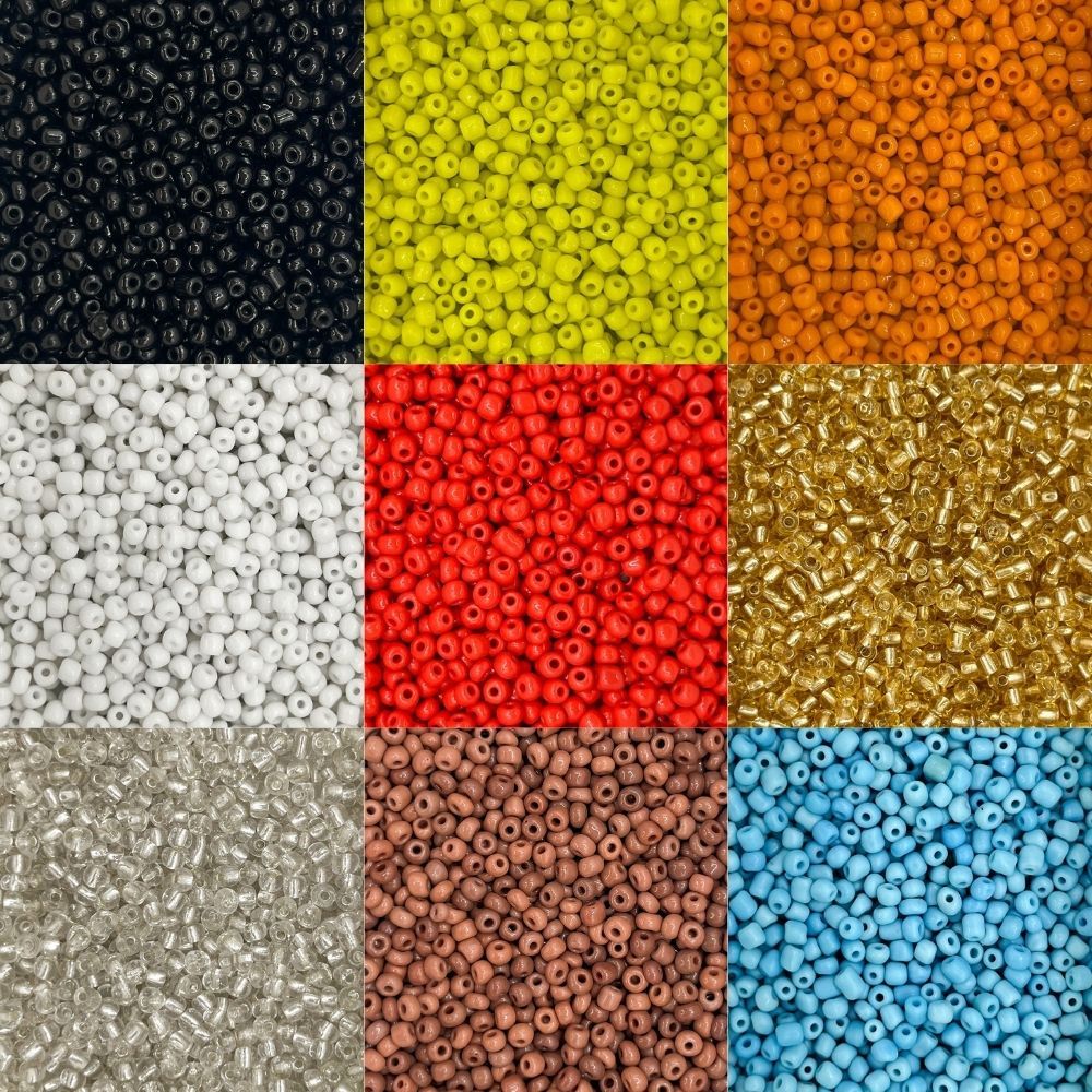 Até 1155 peças Miçanga de Vidro 6/0 Pacote Grande - Para Pulseira e Artesanato Cores Até 1155 peças Miçanga de Vidro 6/0 Pacote Grande - Para Pulseira e Artesanato Cores