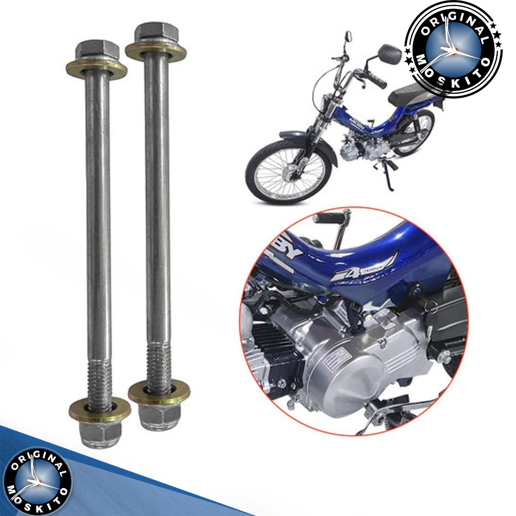 Kit Parafusos Fixa Motor Quadro Mobilete Bikelete 4 Tempos