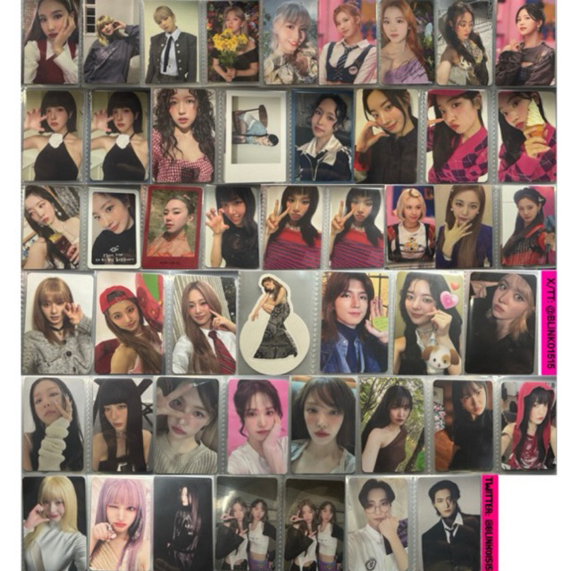 photocards oficiais Le sserafim twice Ive Ateez Red velvet nmixx itzy