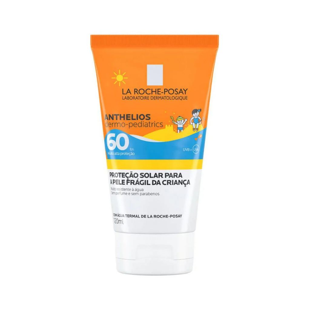 Protetor Solar Infantil La Roche-Posay Anthelios Dermo-Pediatrics FPS60 Com 120ml em Oferta na Shopee