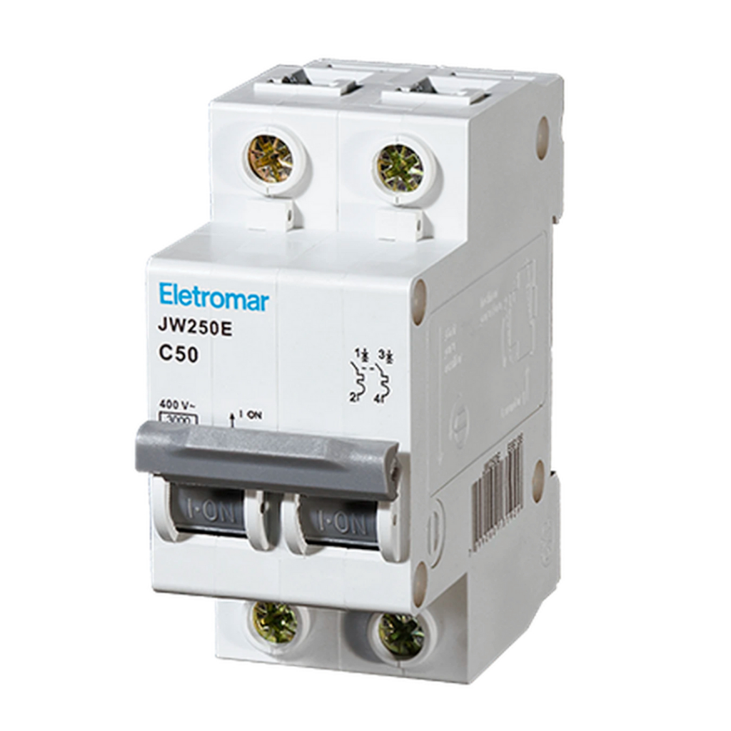 Disjuntor Bipolar Din 50a Curva C Eletromar