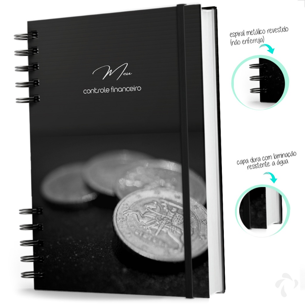 Caderno Meu Controle Financeiro - Contas Organizadas em Oferta na Shopee