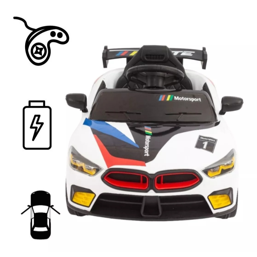Carro Elétrico Infantil Bmw 6v Controle Remoto Led Branco - Toys Import MC24420 em Oferta na Shopee
