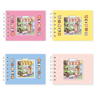 Mini Bobbie Goods Livro de Colorir 50 Folhas Capa Dura 180g Caderno de Desenho Pintura Col...
