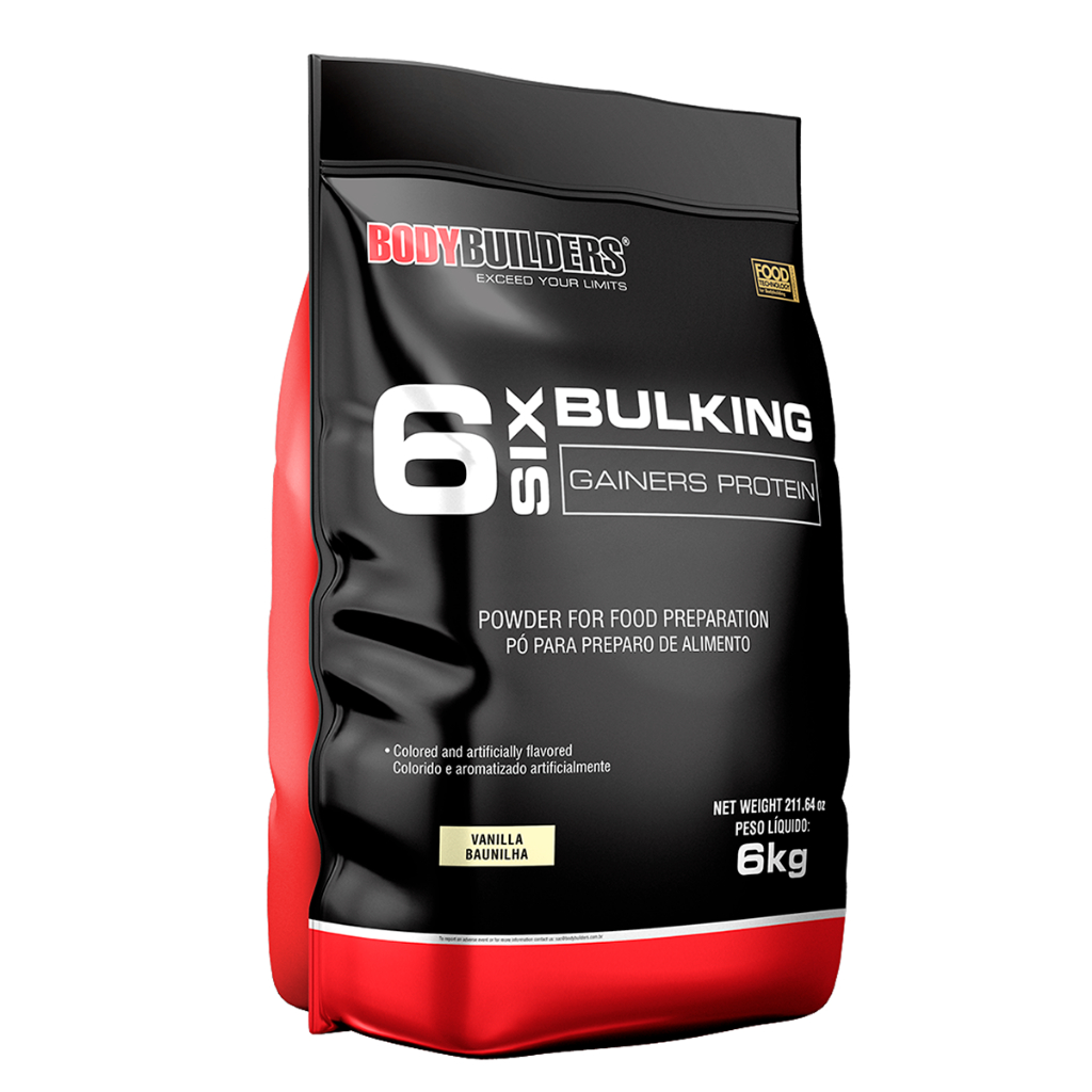 Hipercalórico 6 Six Bulking Gainers Whey Protein 6kg - Bodybuilders
