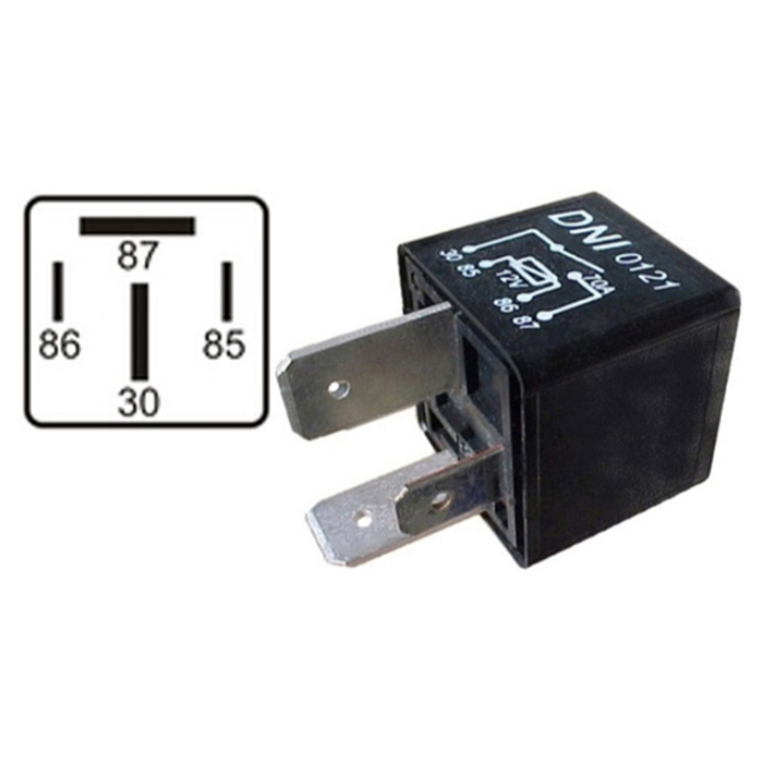RELE AUXILIAR 4 TERM. 12V 70A S/SUPORTE em Oferta na Shopee