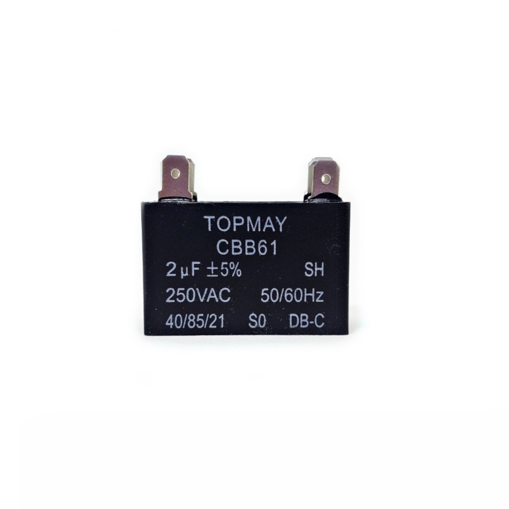 Capacitor de Partida 2µF x 250V – 4 Terminais - Para Ar Condicionado / Ventilador / Exaustor