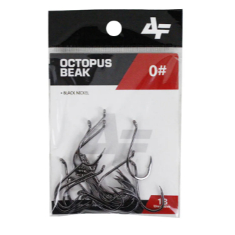 ANZOL ALBATROZ OCTOPUS BEAK BLACK PARA PESCA- DO N° 01 AO 4/0 — imagem 2 de 2