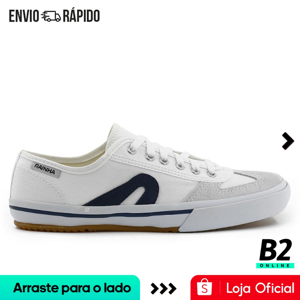 Tênis Rainha VL 2500 Masculino Branco Original Com Nota Fiscal e Garantia - Men Shoes