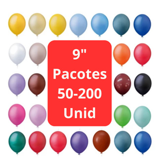 50~200 Bexigas Festas 9 Polegadas - Preço Atacado - Envio Imediato em Oferta na Shopee