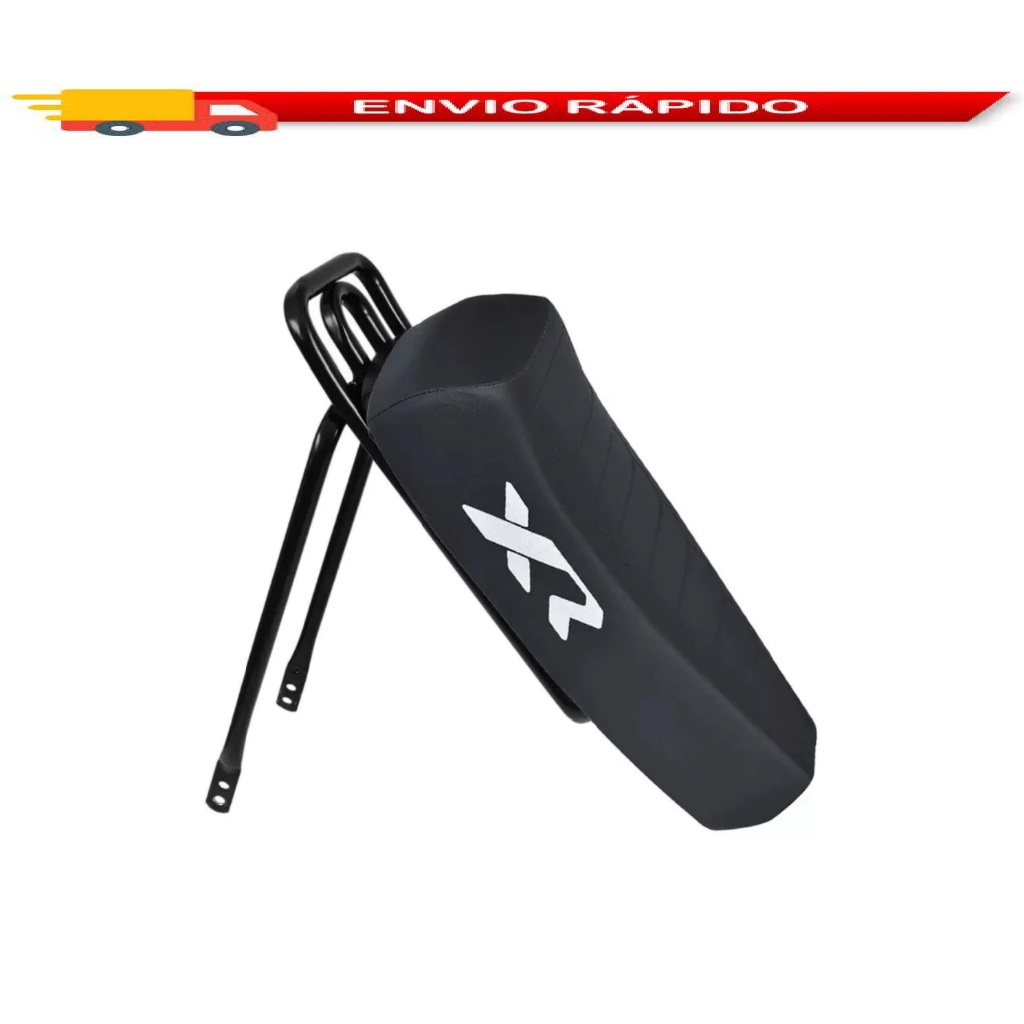 Banco Mobilete Xr + Bagageiro Reto Articulado BH Bicicleta Bike 20 24 26
