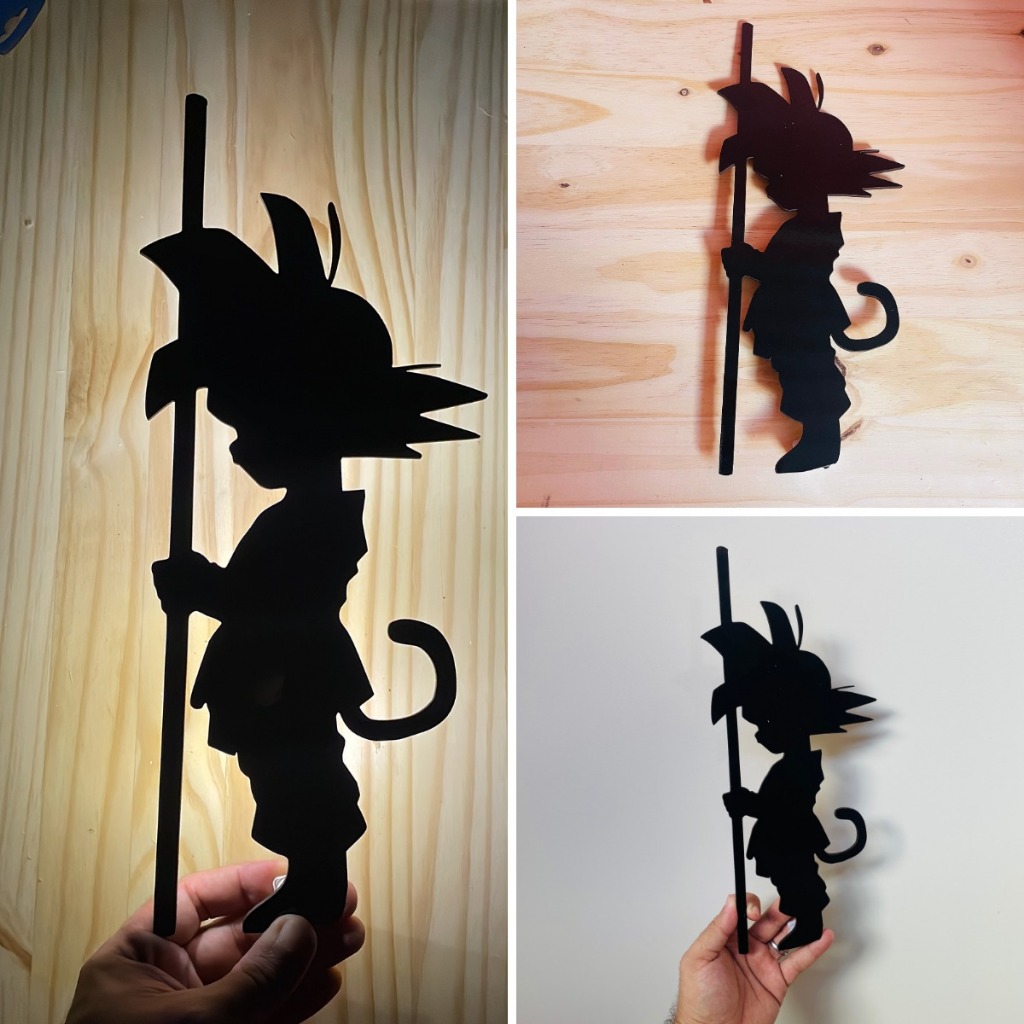 Abajur LED Dragon Ball Luminária Geek Decorativa Mdf