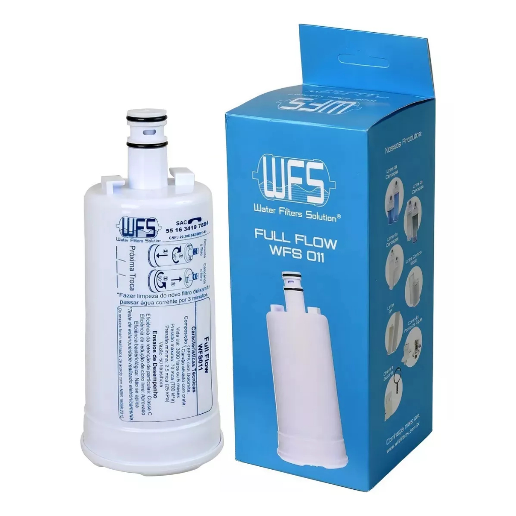 Refil WFS 011 Compatível Purificador Esmaltec Acqua 7 Purágua Acqua 7 Evolution