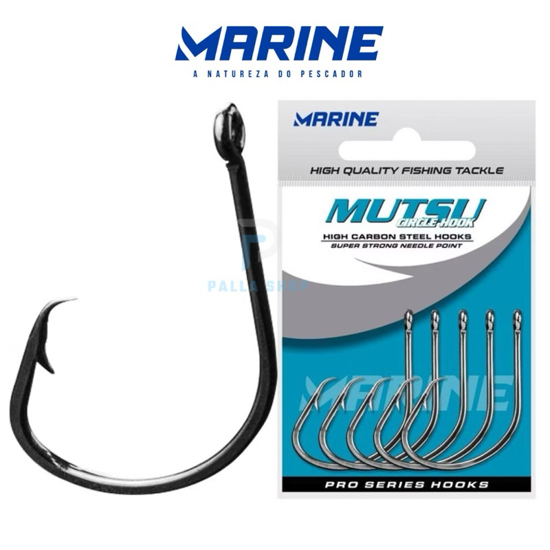 Anzol Pesca Mutsu Circle Hook - Marine Sports - Todos os Tamanhos (Cartela) em Oferta na Shopee