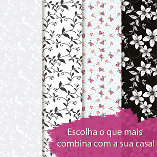 Papel de Parede Adesivo Floral Colorido Florido Ramos Sala Quarto Lavanderia Autocolante Decoração em Oferta na Shopee