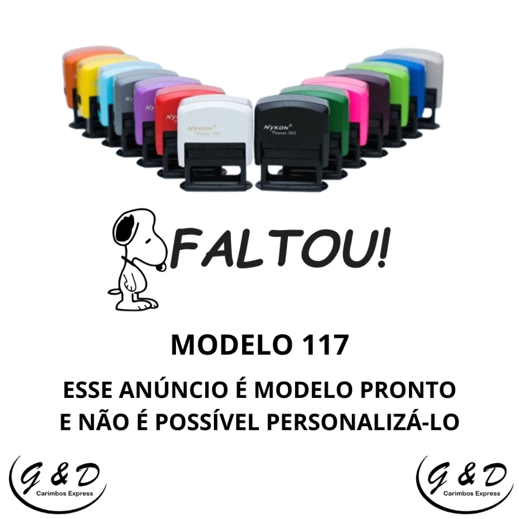 Carimbo Pedagógicos FALTOU - Carimbo Nykon 302 Para Professores