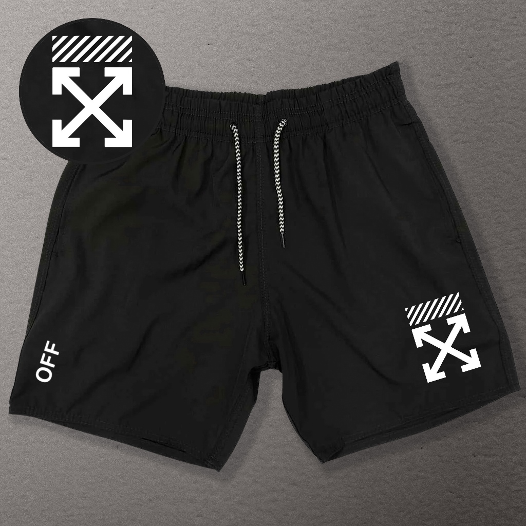 Bermuda Esportiva de Elastano Masculina - OFF 03 - Academia Corrida Skate Basquete Otaku