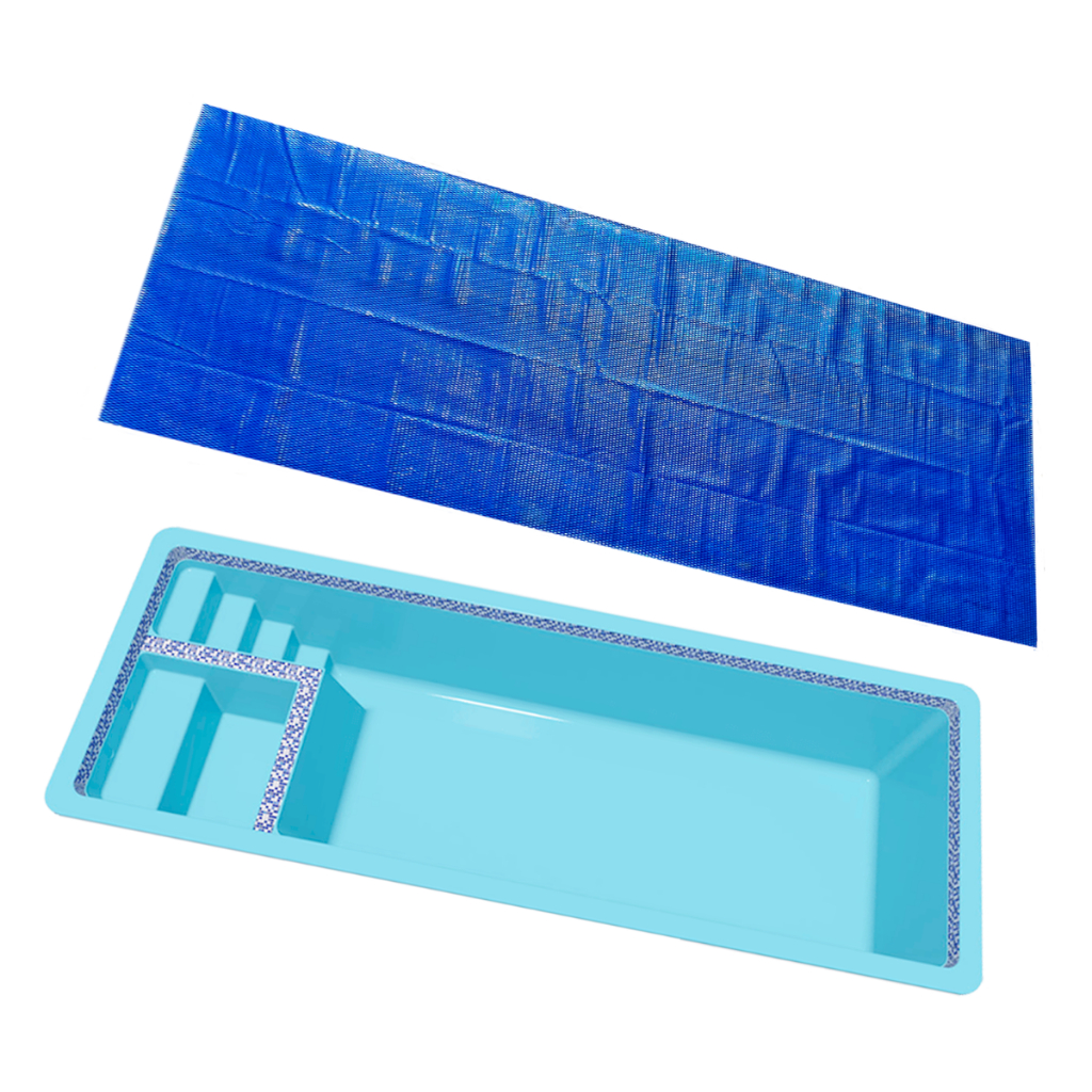 Capa Manta Lona Térmica Para Piscina Modelo Tradicional Splash Igui 6,00 X 2,50m 300 Micras