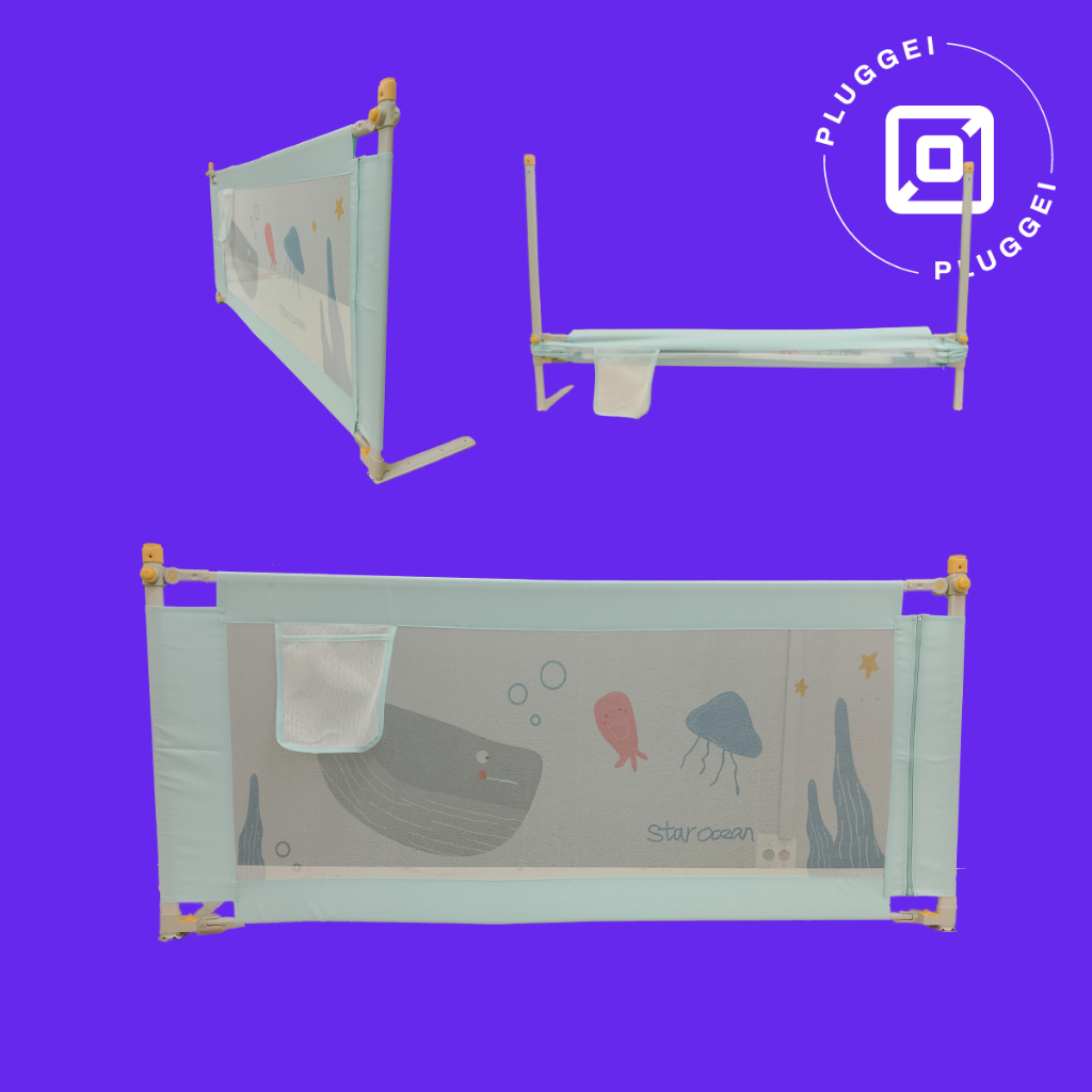 Grade de Cama para Proteção Infantil Idosos Bebê Articulável 1,5m 1,8m 2m em Oferta na Shopee