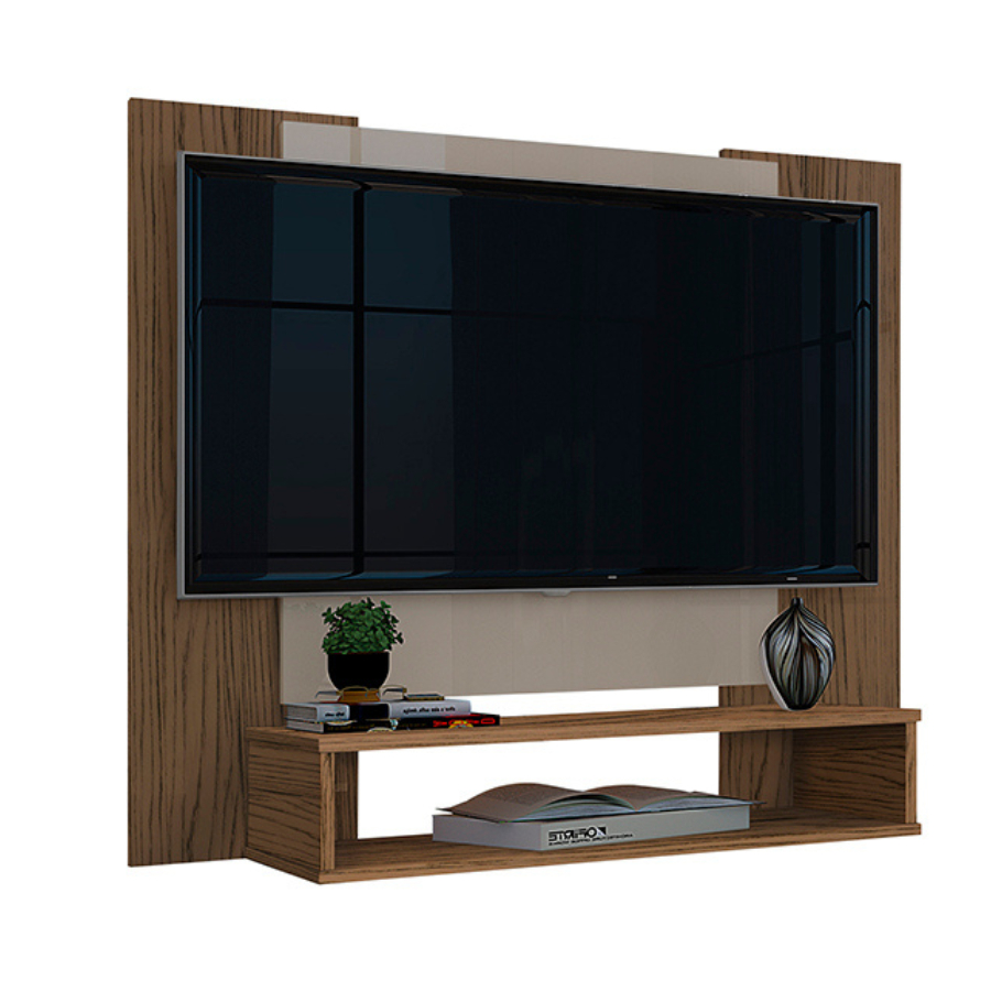 Suporte Painel TV Quarto Sala Painel Prateleira ate 50 Polegadas Dullar Móveis Painel Veneza Cores