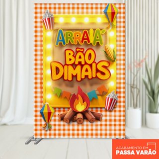 Painel Retangular Festa Junina 1,50x2,20 Tecido Sublimado 3D Vertical Decoração São João – ANV-3144 em Oferta na Shopee