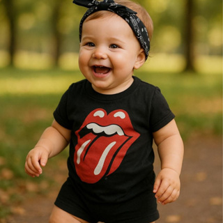 Camiseta Infantil 2 a 16 Menina Estampa Blogueirinha Lingua Rolling Stones Vermelha Estilosa Tumblr em Oferta na Shopee