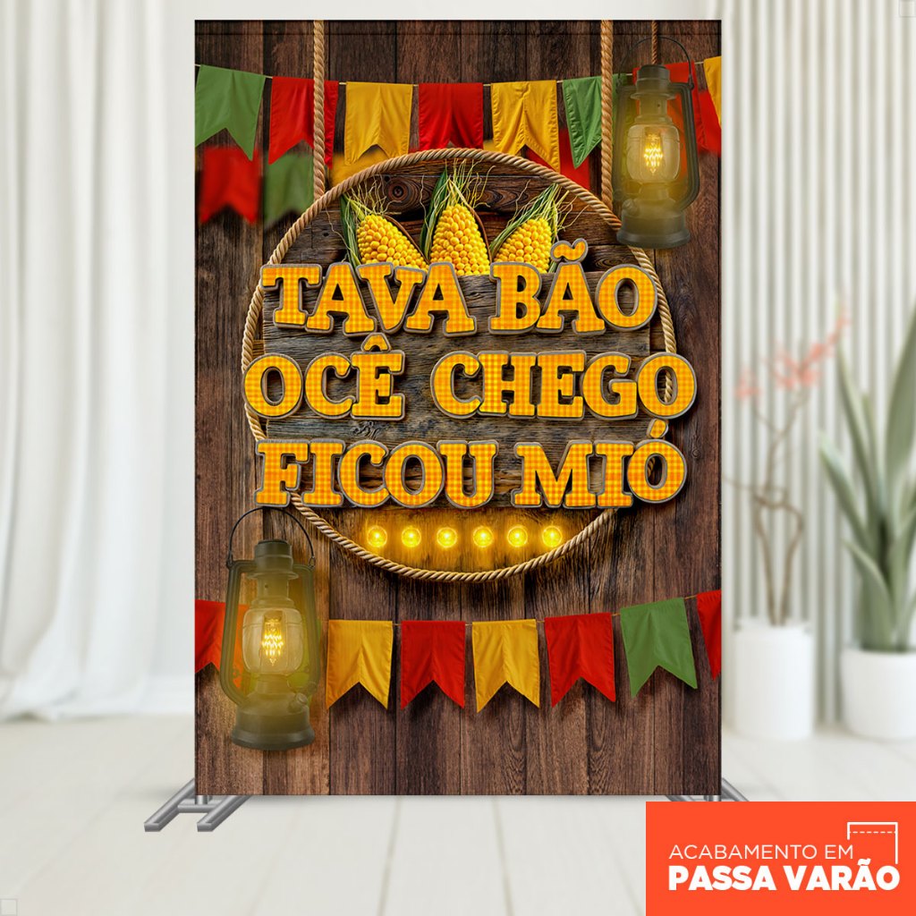Painel Festa Retangular Festa Junina Decoração São João Vertical 1,50x2,20 Sublimado Tecido – ANV-3023 em Oferta na Shopee
