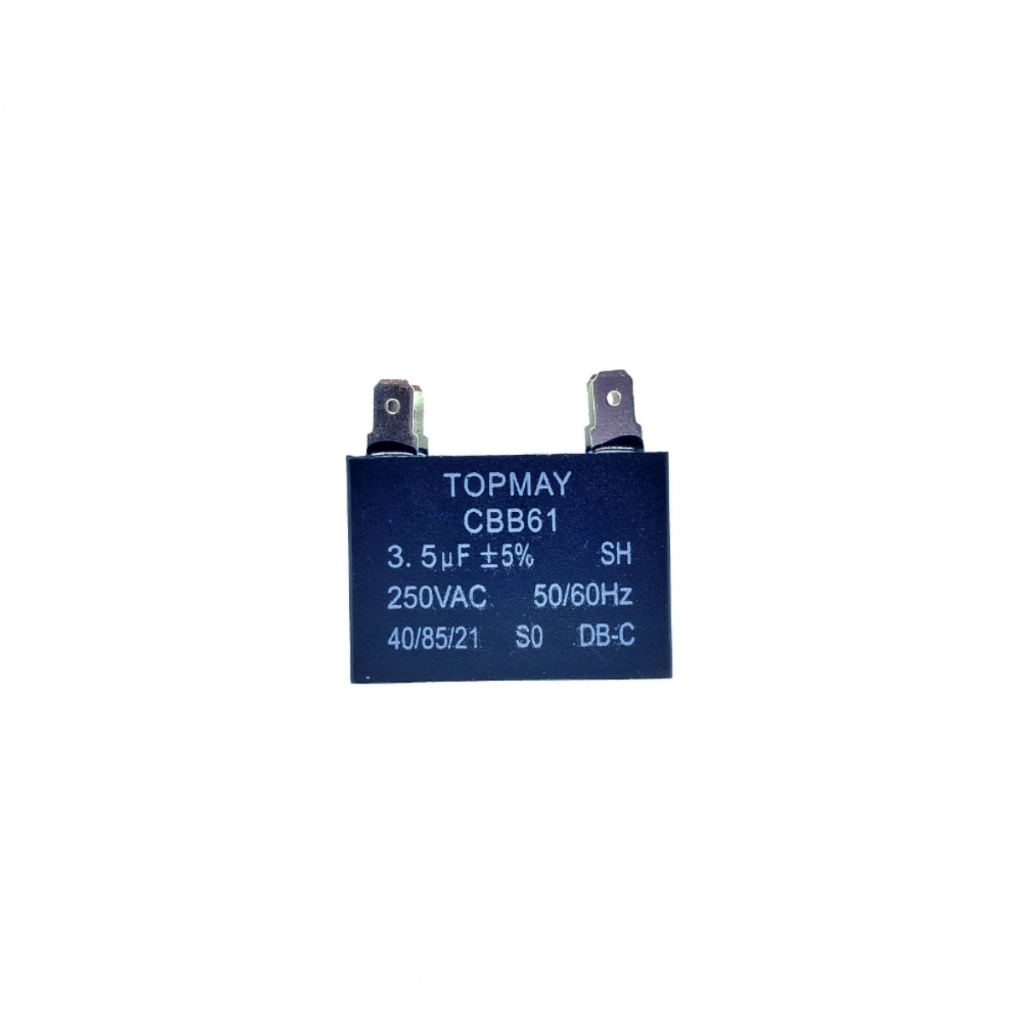 Capacitor De Partida - 4 Terminais – 3,5uF x 250V - Para Ventilador / Exaustor / Climatizador