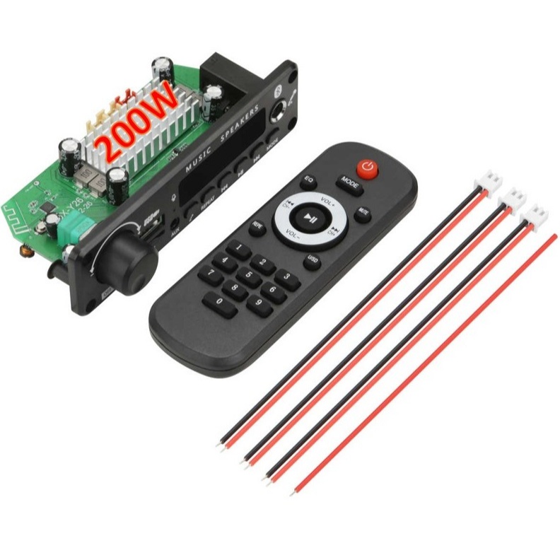 Placa Decodificadora Bluetooth 200W Karaokê MP3 SD FM