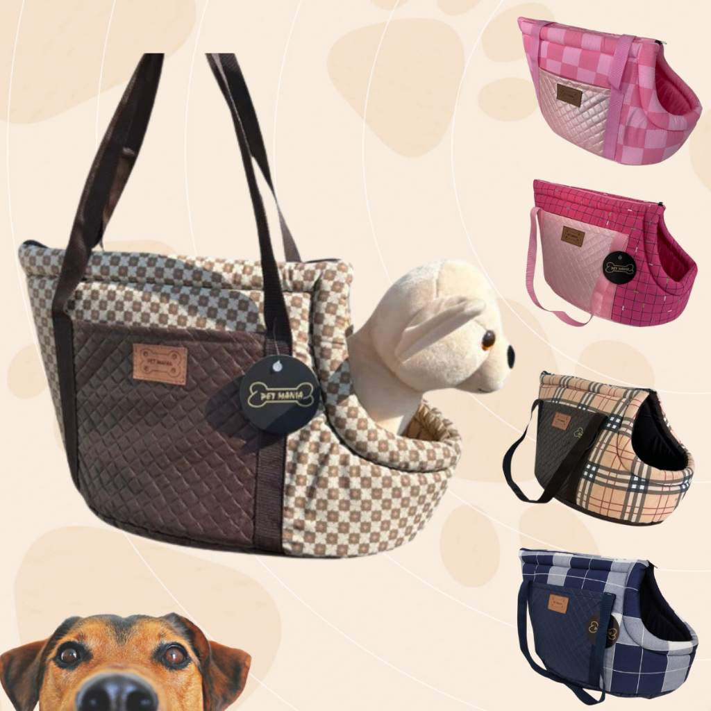 Bolsa de Transporte Passeio Shopping Para Cães e Gatos Almofada Removível Trava Segurança Coleira em Oferta na Shopee