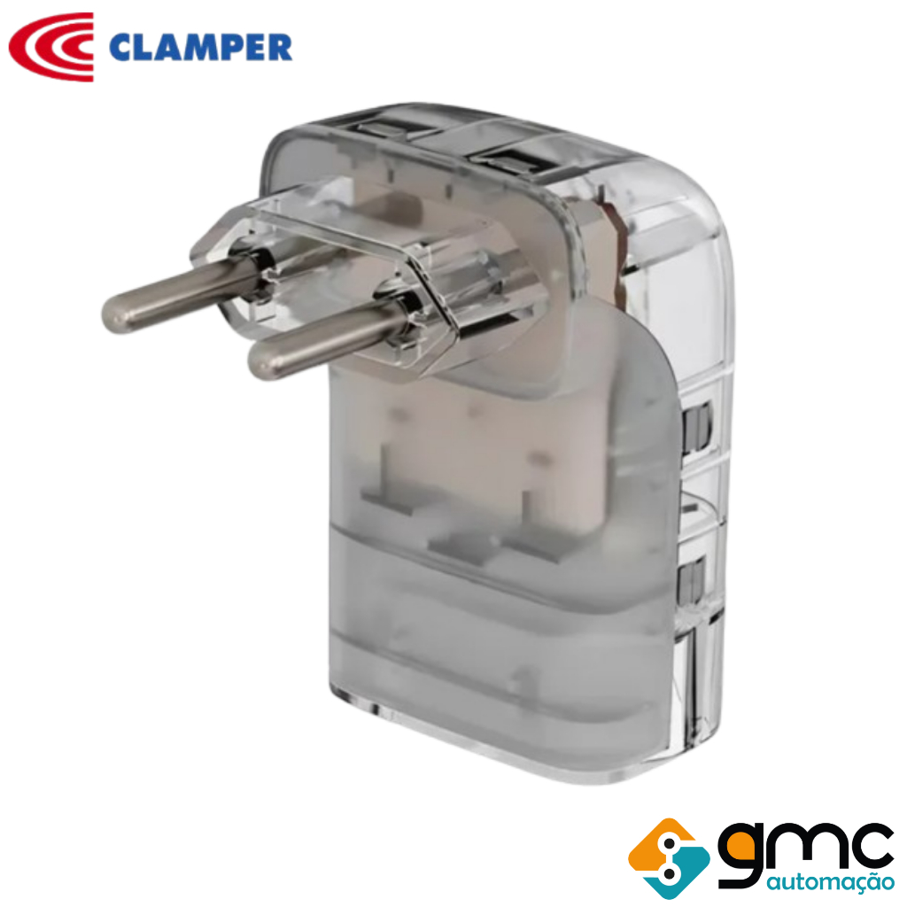 Protetor Iclamper Pocket Fit 2 Pinos 20 Amperes 110v/220v Protetor Contra Raios E Surtos Dps