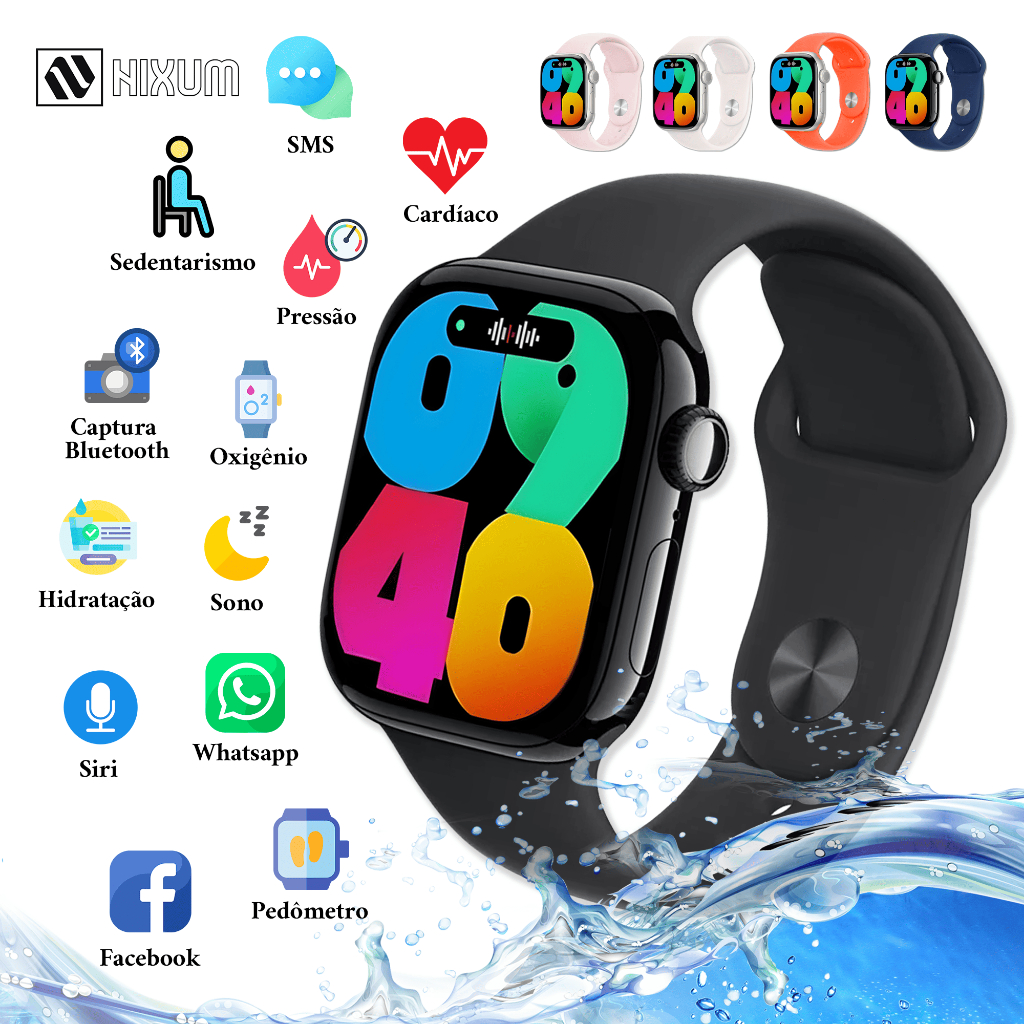 Smartwatch Watch Ultra 3 max Série 10 Super Amoled Prova D'Água Lançamento 2025 Novo 49 45 mm