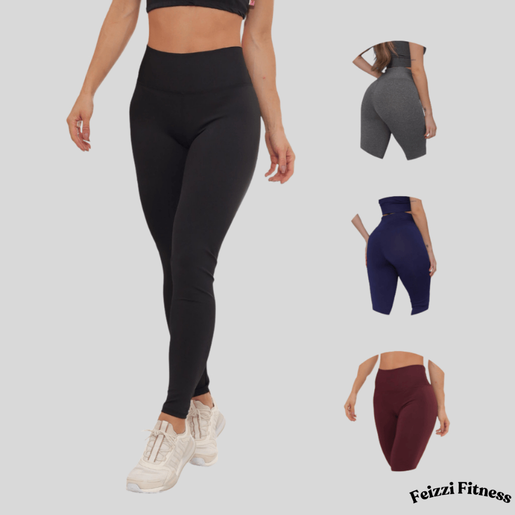 Kit 2 Legging Flanelada Grossa Calça Térmica Forrada Legging Feminina
