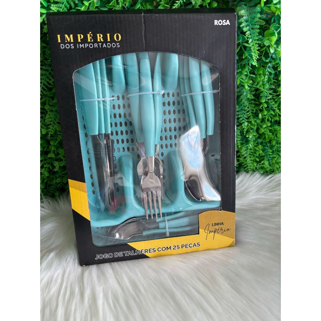 CJ TALHERES / FAQUEIRO 25PCS COM SUPORTE- IMP-048
