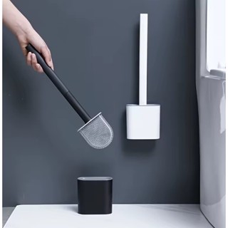 Escova Sanitária Silicone Limpeza Banheiro Higienica Durável Antibacteriana Cerdas Suaves em Oferta na Shopee