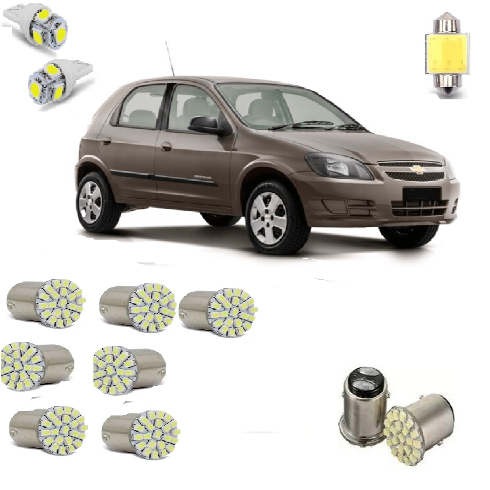 Kit Lâmpada Led Gm Novo Celta 2007 2006 2008 2009 2010 2011 em Oferta na Shopee