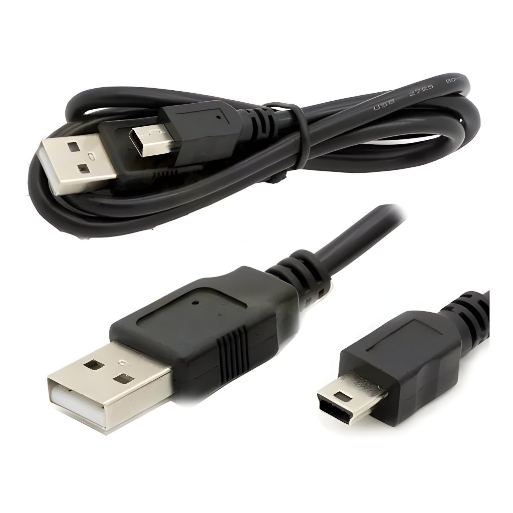 Cabo Mini Usb B 2.0 V3 Compatível Ps3 Canon T Blue Yeti 5mts