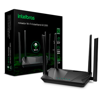 Roteador Wi-Fi 6 Dual band W6-1500 Intelbras
