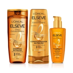 KIT ELSEVE SHAMPOO + CONDICIONADOR + ÓLEO EXTRAORDINÁRIO
