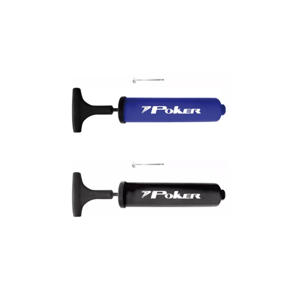 Bomba ar Poker Way + agulha metal - Calibrar encher Bola Futsal Volei Futebol Pneu bicicleta Bóias