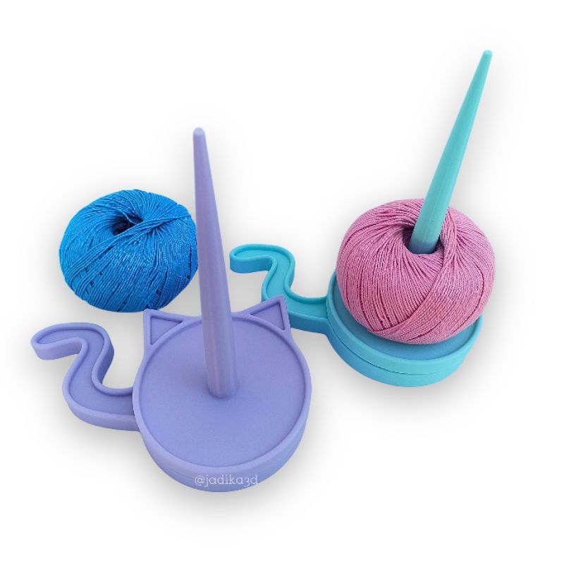 Suporte para Novelo Giratório Gato em Oferta na Shopee