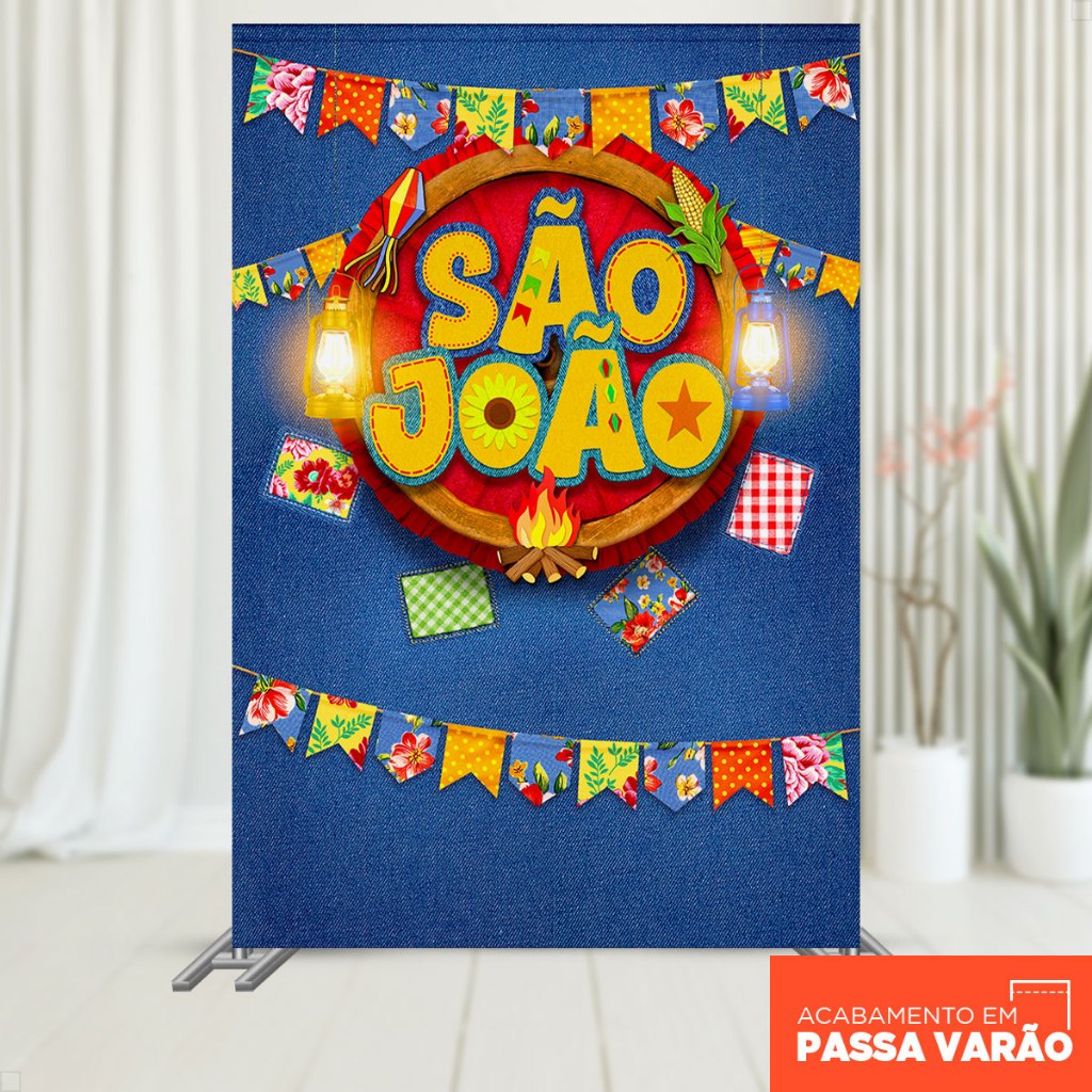 Painel Festa Retangular Festa Junina 1,50x2,20 Tecido Sublimado Vertical Decoração São João – V-185 em Oferta na Shopee