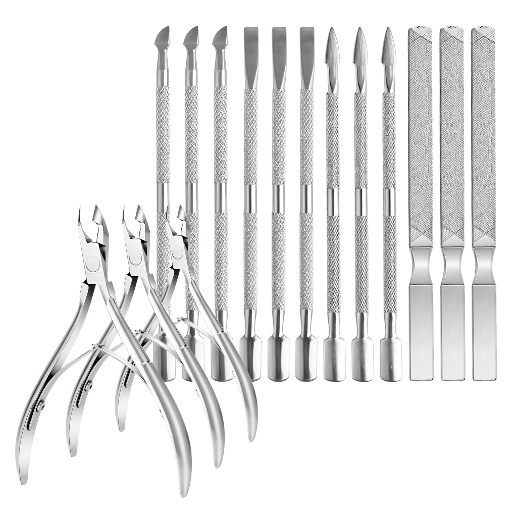 Kit Manicure Profissional Inox 5 Peças Alicate Palito Espátula Autoclave Raspador Unhas em Oferta na Shopee