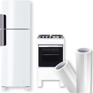 Adesivo Vinil Branco Brilho Fosco Envelopamento moveis Geladeira Fogão Decoração Micro Ondas Mesa em Oferta na Shopee