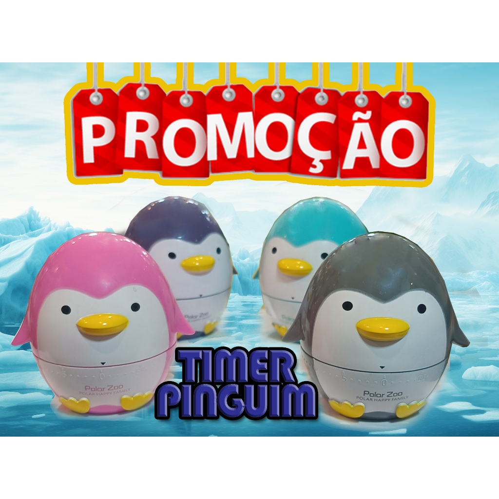 TIMER Temporizador para marcação de tempo PINGUIM