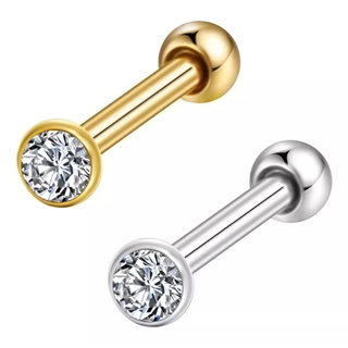 Piercing Mini Ponto De Luz Zircônia Australiano Aço Pedra Brilhante - Orelha, Helix, Conch, Tragus em Oferta na Shopee