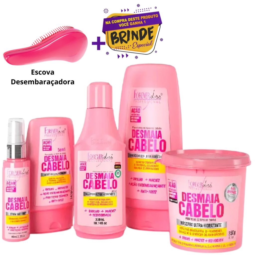 Kit Forever Liss Desmaia Cabelo Completo Original!