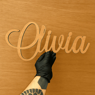 Nomes 40 CM MDF Personalizado MDF Cru artesanato decoração casamento aniversário lembrancinhas em Oferta na Shopee