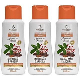 Sabonete Íntimo Barbatimão e Aroeira 200ml Bio Instinto - 3 unidades em Oferta na Shopee